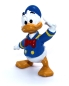 Preview: Donald Duck Kunststoff Figur in salutierender Pose von Bullyland